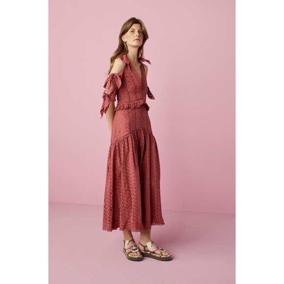 Rebecca Taylor KARINA EYELET BOW DRESS - Picture 4 of 6